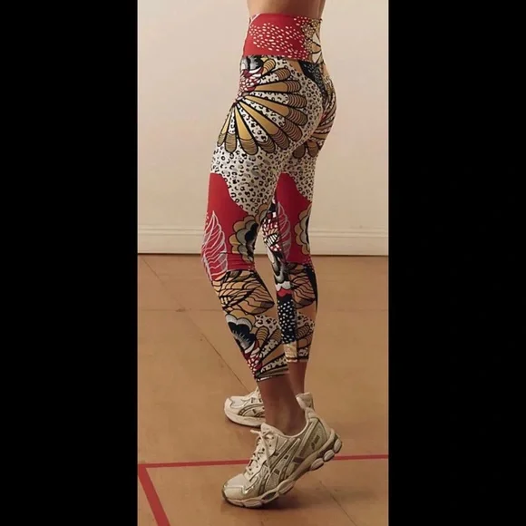 #402 Free People Movement Never Better Leggings 7/8 Wild and Free Printed XS - Picture 4 of 7